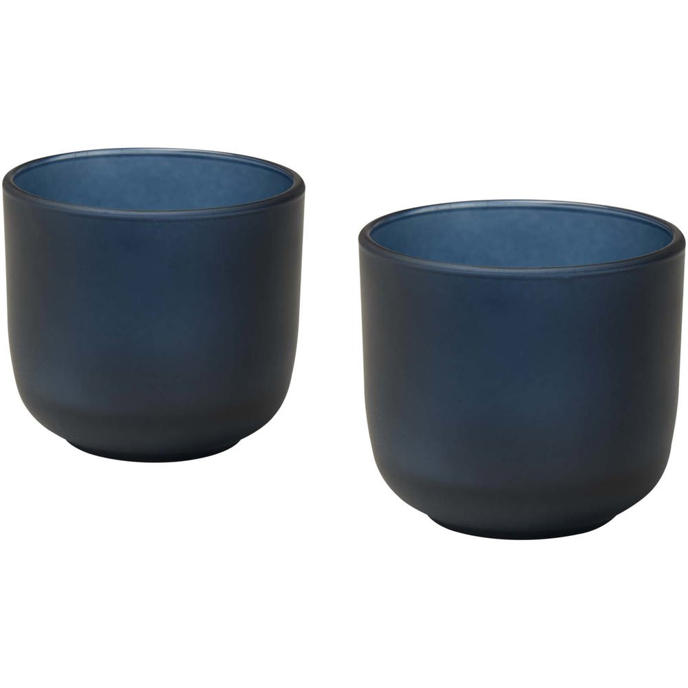 Male glazen bekers van 200 ml met matte afwerking, set van 2 - bedrukt of onbedrukt verkrijgbaar