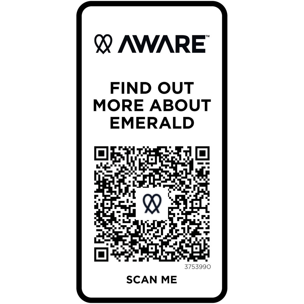Emerald 200 g/m² unisex Aware™ gerecyclede polo met korte mouwen