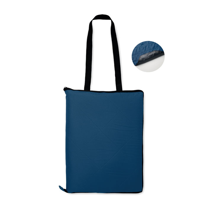 PACAM - Opvouwbaar picknickkleed - met logo of onbedrukt bestellen - Blauw