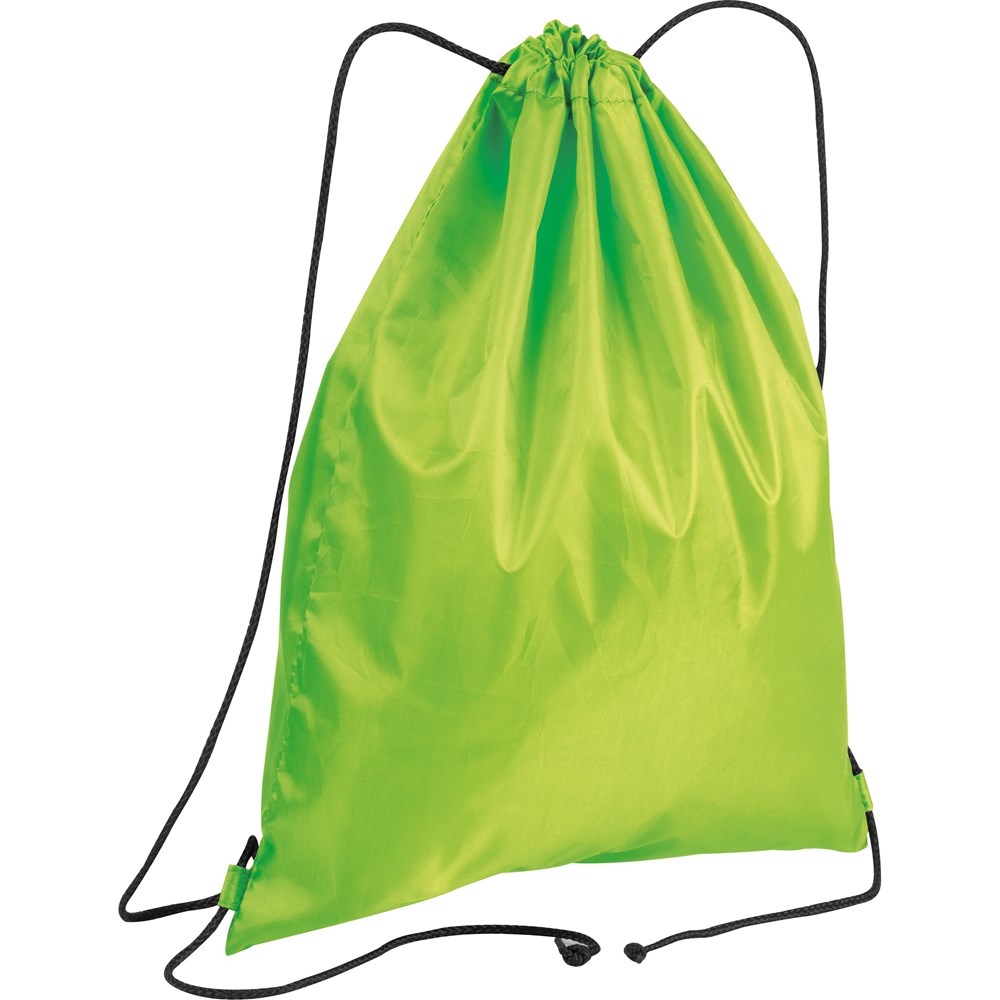Gym bag van polyester - met logo of onbedrukt bestellen - Appelgroen