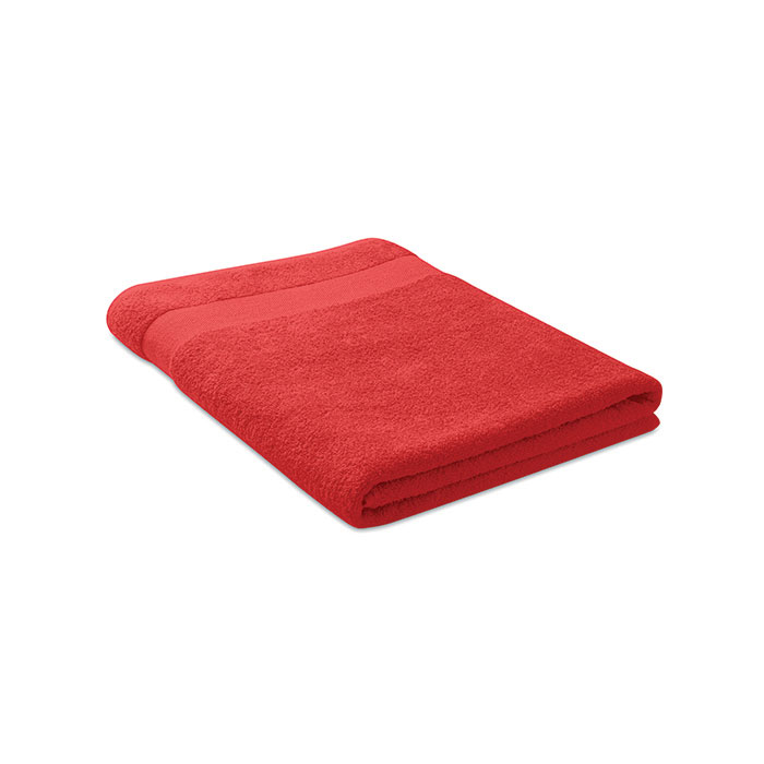MERRY - Handdoek organisch 180x100 - kopen of bedrukken - Rood