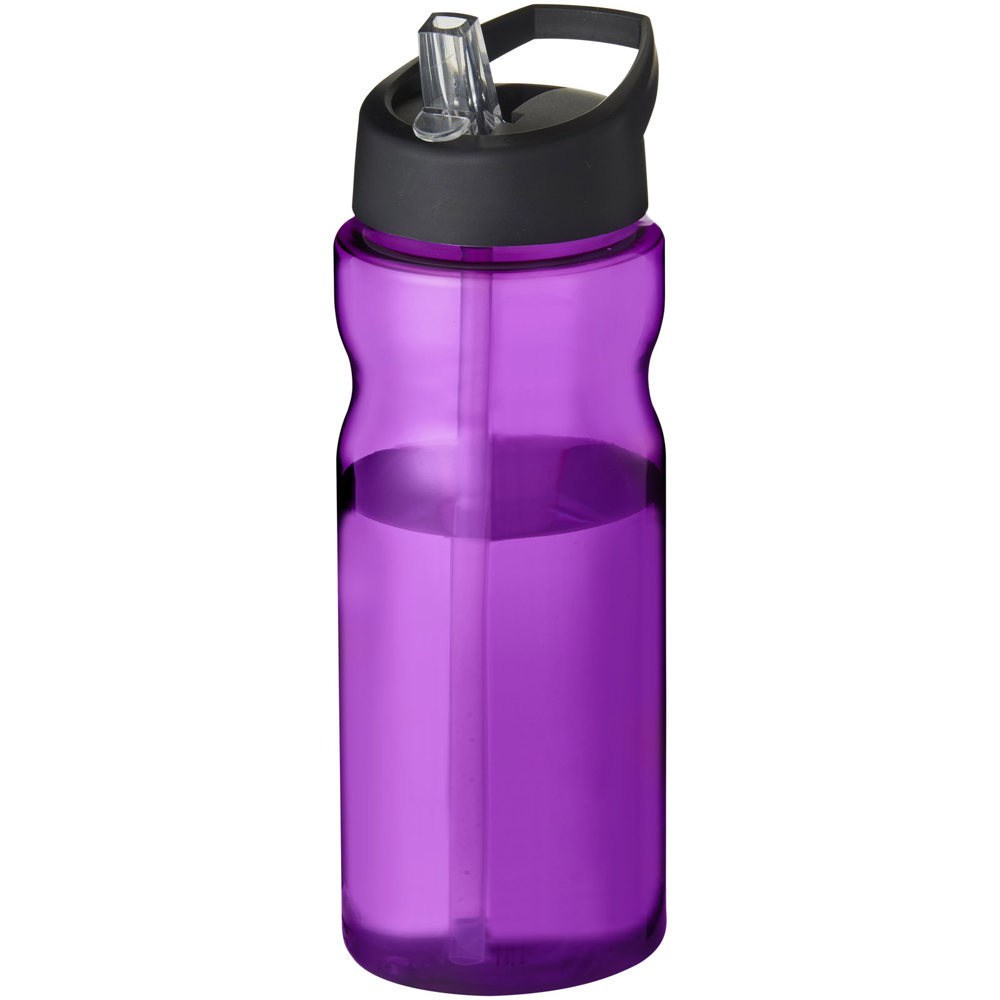 H2O Active® Eco Base 650 ml sportfles met tuitdeksel - bedrukt of onbedrukt verkrijgbaar - Paars, Zwart