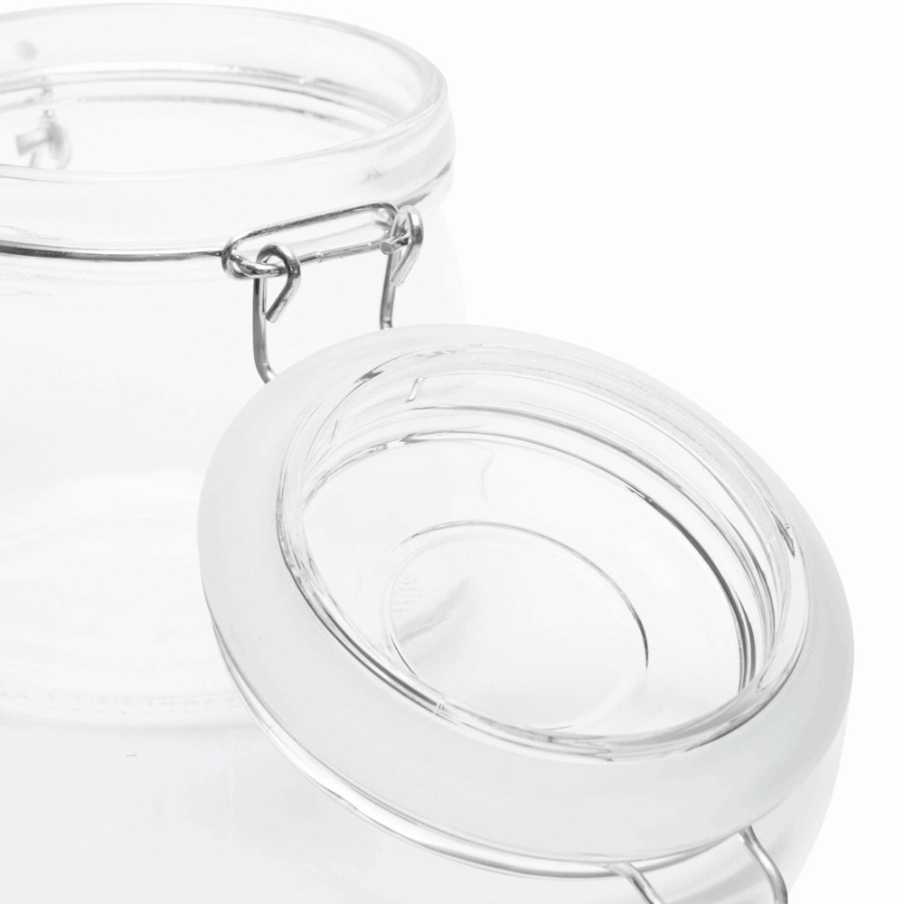 CLICKY M - Voorraadpot met beugelsluiting, Inhoud ca. 500 ml - bedrukt of onbedrukt verkrijgbaar