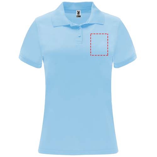 Monzha 150 g/m² sportpolo met korte mouwen voor dames