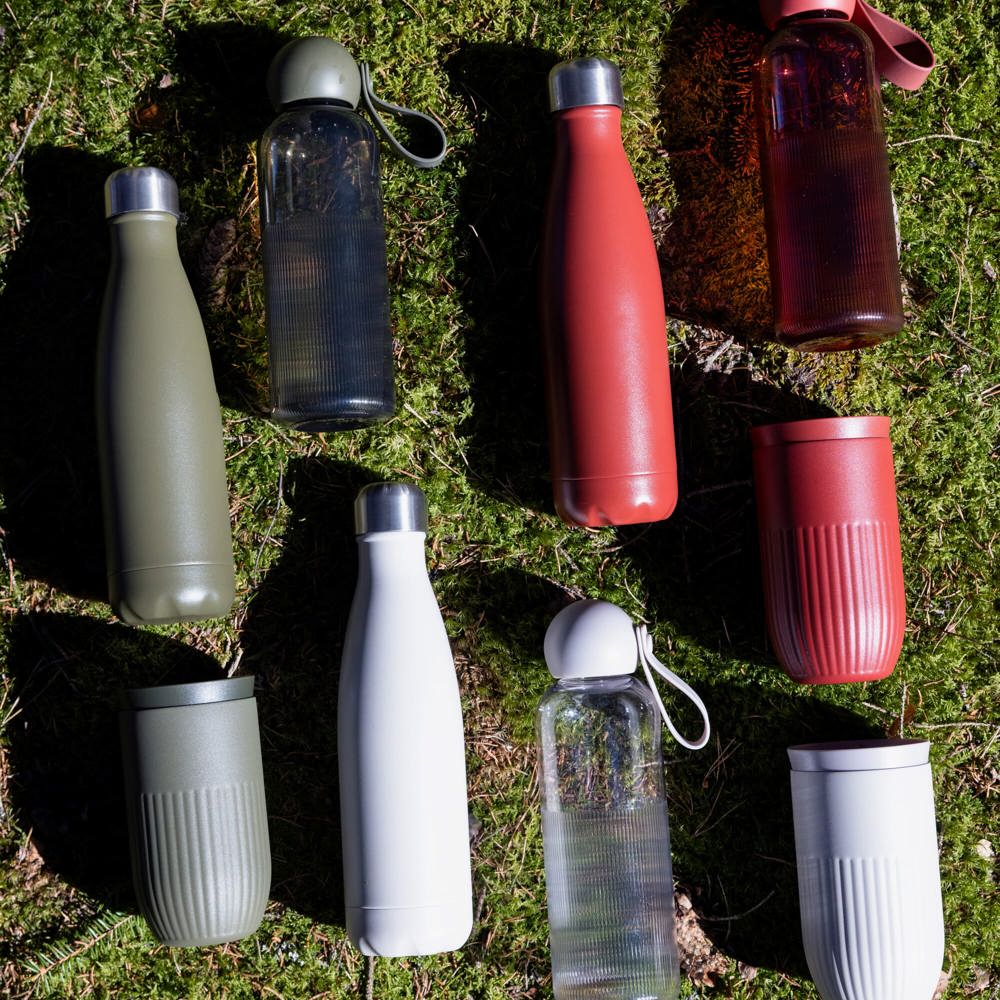 Sagaform Nils stalen fles gepoedercoat 500 ml