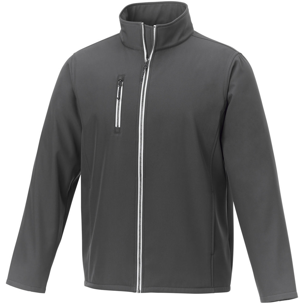 Orion softshell heren jas - bedrukt of onbedrukt verkrijgbaar - Stormgrijs