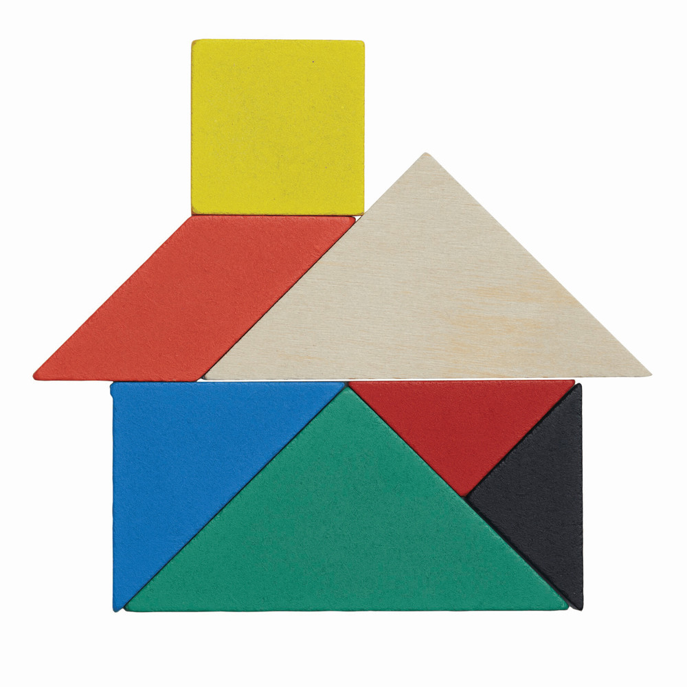 TANGRAM BASE - Houten puzzel - met logo of onbedrukt bestellen