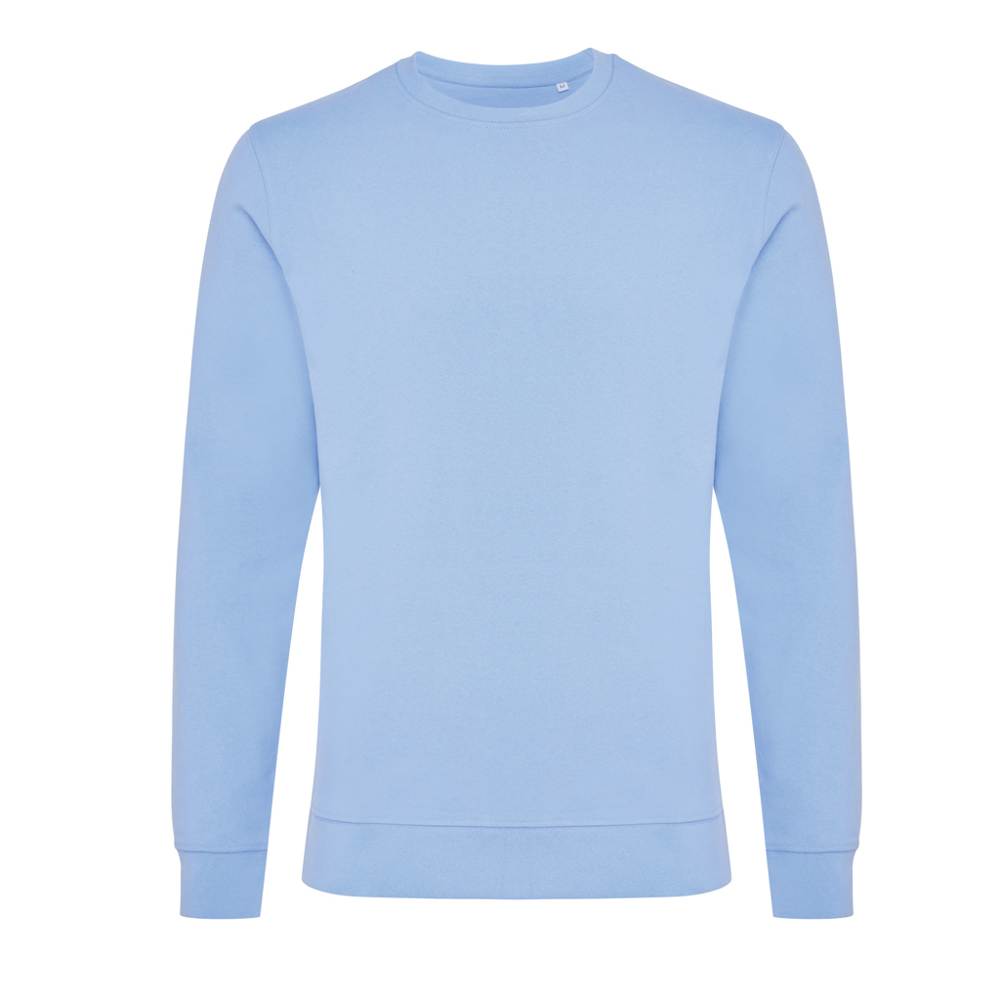 IQONIQ Zion gerecycled katoen sweater - voor bedrijven en relatiegeschenken - sky blue (± PMS 15-3930 TCX)