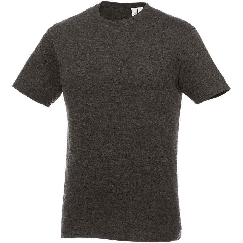 Heros heren t-shirt met korte mouwen - met logo of onbedrukt bestellen - Houtskool