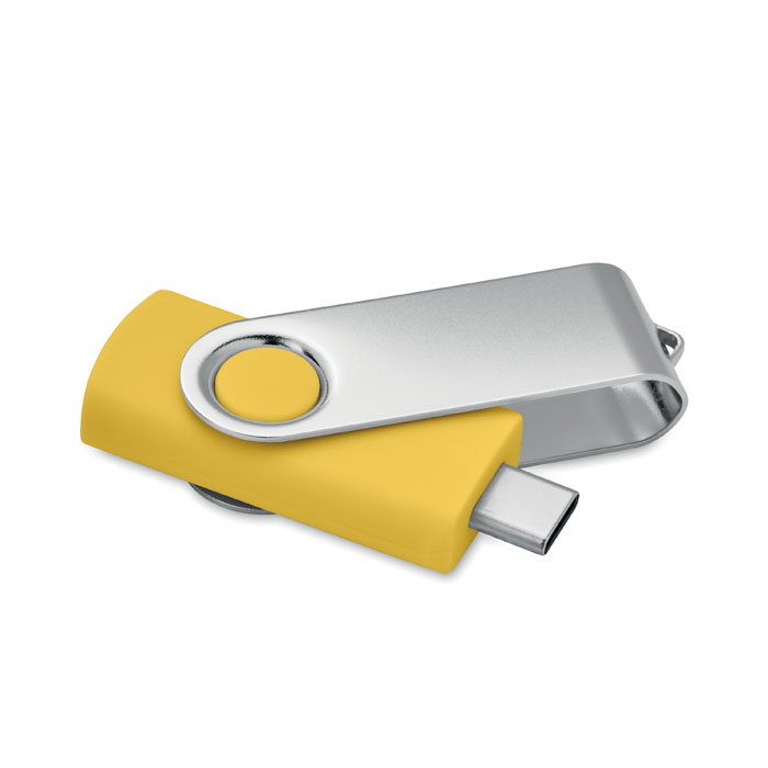 COLODRI - 16GB USB flash 3.0 type-C MO1401 - bedrukt of onbedrukt verkrijgbaar - Geel