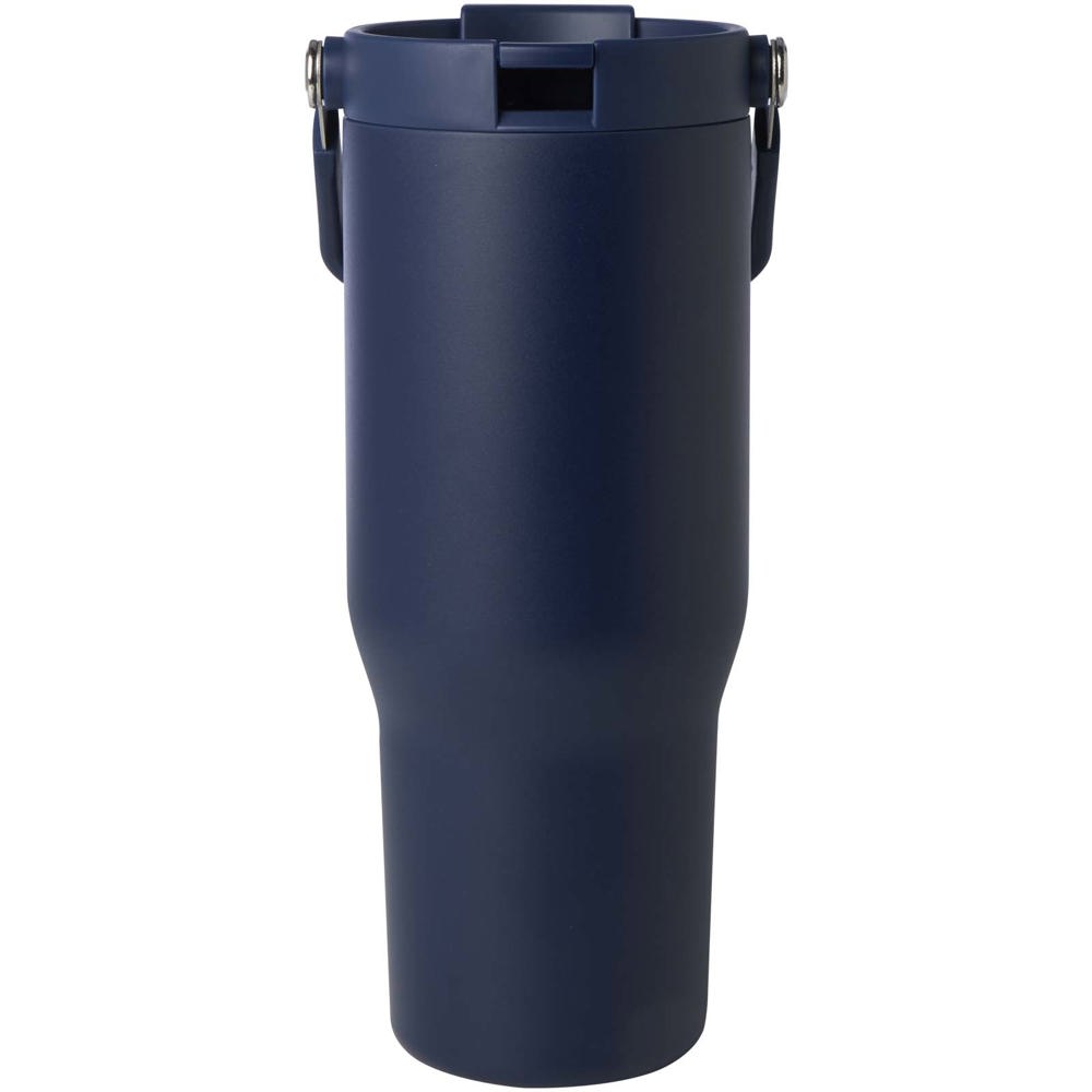 Bronx 900 ml RCS gecertificeerde, vacuüm geïsoleerde beker van gerecycled roestvrij staal en koper met deksel met dubbele fun
