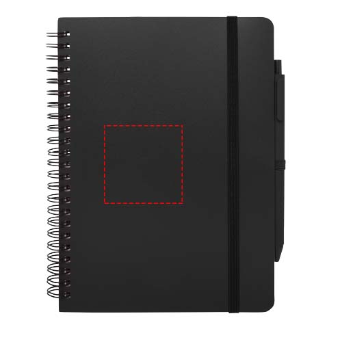 Thalaasa A5 ocean-bound hardcover notitieboek met balpen (zwarte inkt)