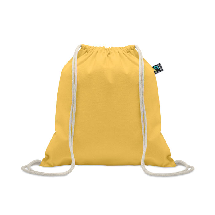 OSOLE DRAW COLOUR - Fairtrade trekkoordtas 180g - kopen of bedrukken - Geel
