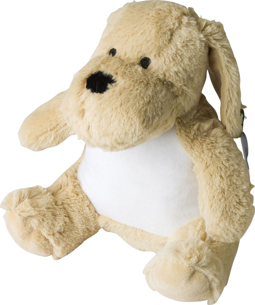 Pluche knuffelhond Hailey - met logo of onbedrukt bestellen