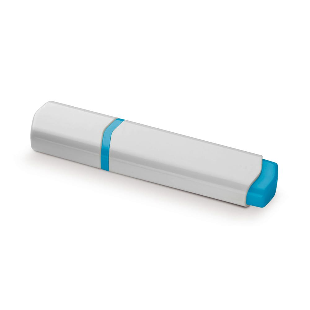 Tekstmarker - kopen of bedrukken - Wit / Blauw