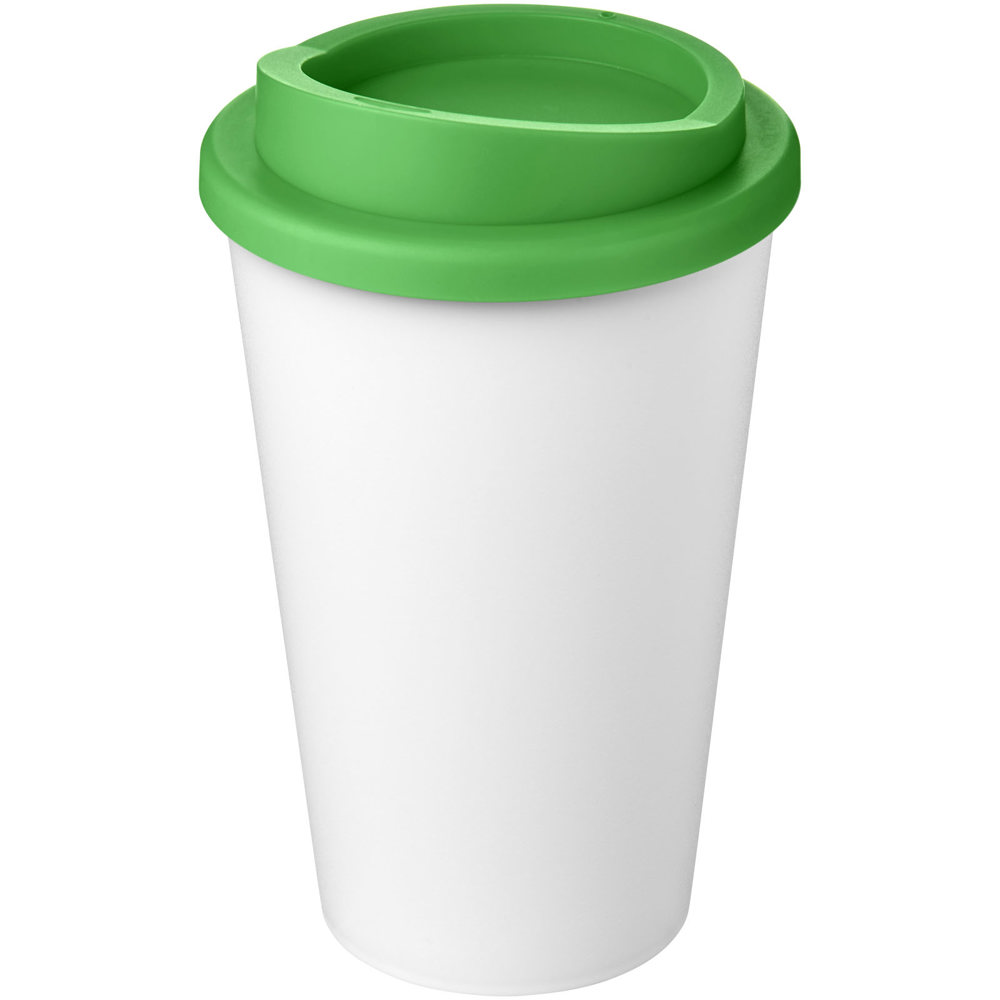 Americano® Eco 350 ml gerecyclede drinkbeker - kopen of bedrukken - Wit, Groen