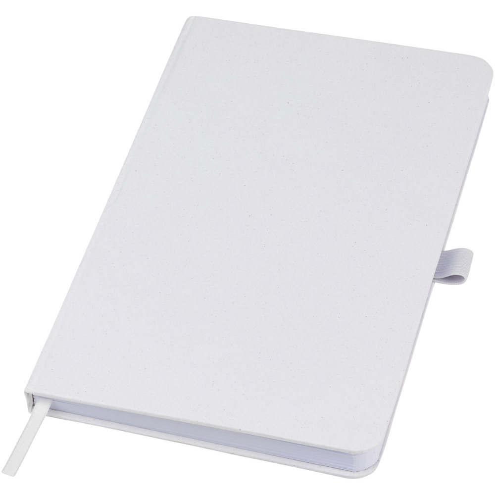 Fabianna notitieboek met harde kaft van crush papier - met logo of onbedrukt bestellen