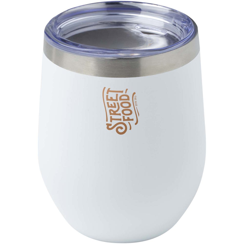 Corzo 350 ml RCS-gecertificeerde koperen beker met vacuümisolatie van gerecycled roestvrij staal