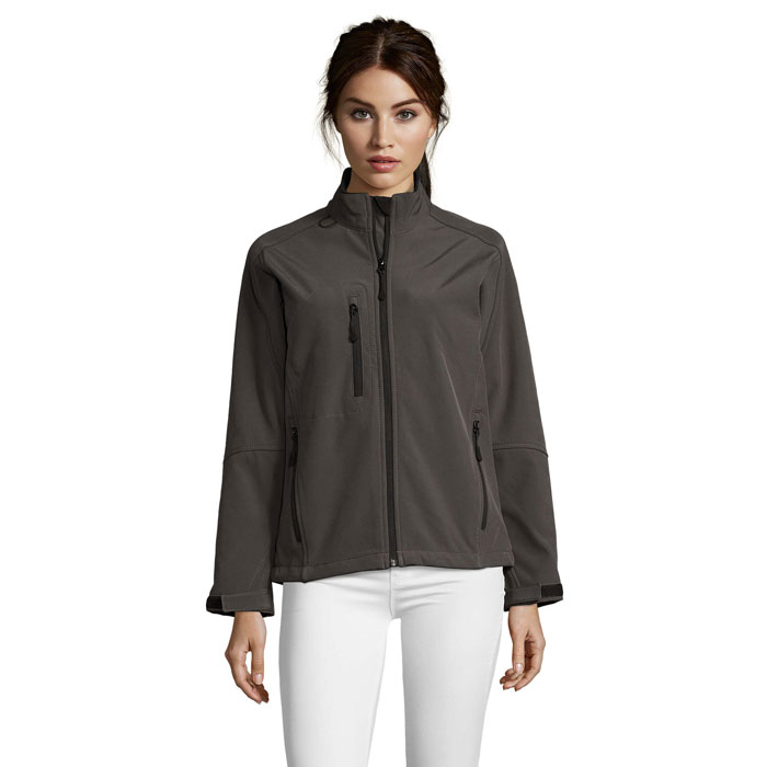ROXY - ROXY dames shoftshell 340g - kopen of bedrukken - Houtskool Grijs