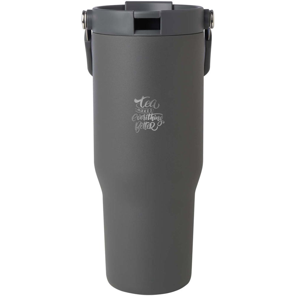 Bronx 900 ml RCS gecertificeerde, vacuüm geïsoleerde beker van gerecycled roestvrij staal en koper met deksel met dubbele fun