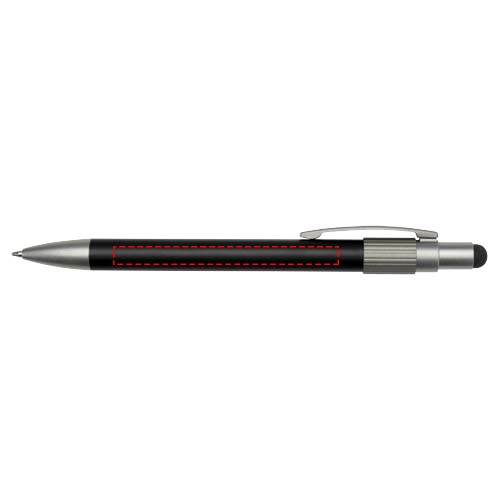 Rill RCS gerecycleerde balpen met stylus en fidget spinner (blauwe inkt)