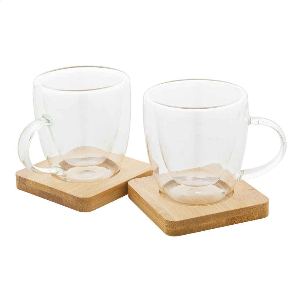 Mocaboo - glazen espresso kopjes set - kopen of bedrukken