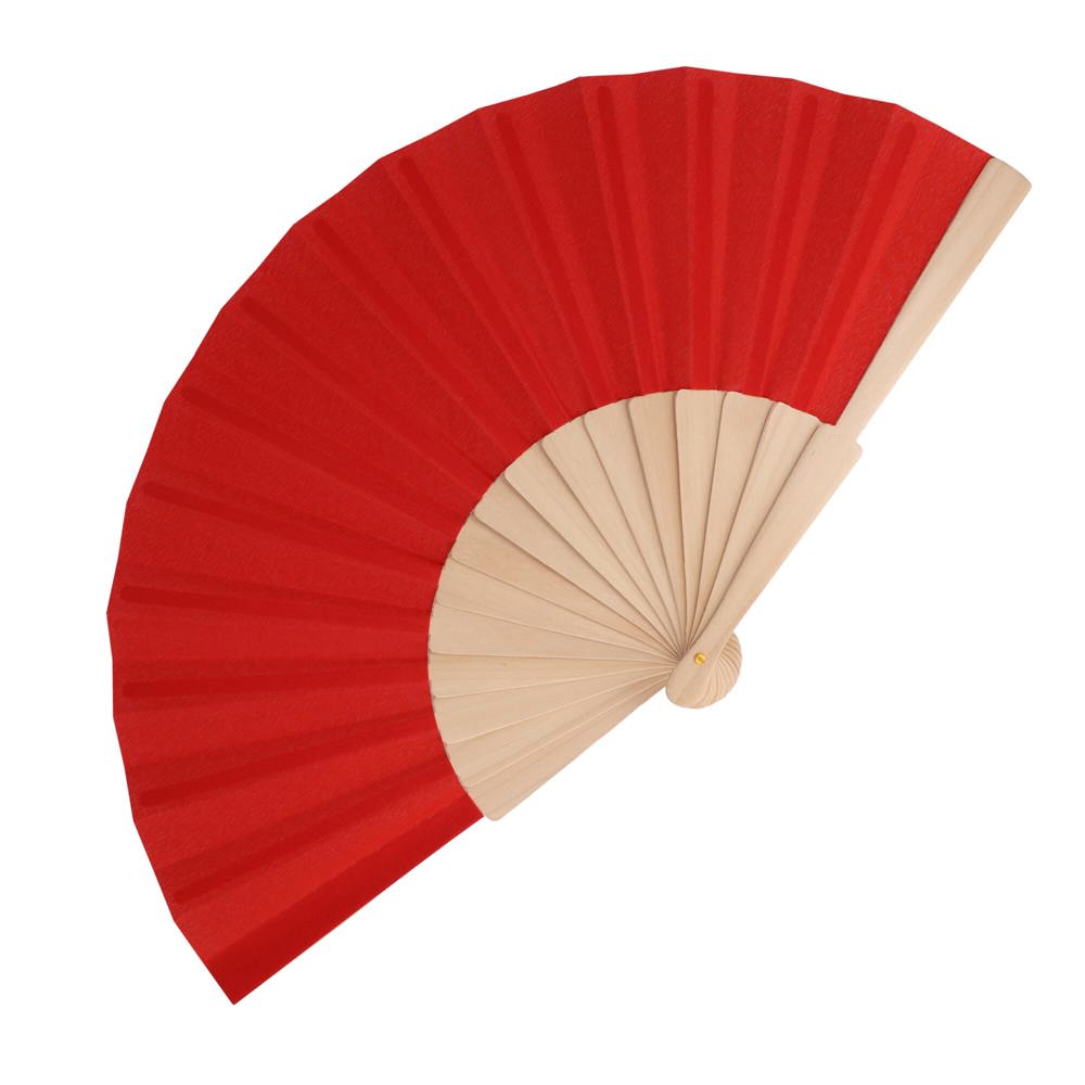 Waaier hout & R-PET - kopen of bedrukken - rood