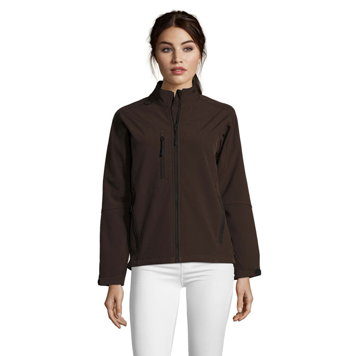 ROXY - ROXY dames shoftshell 340g - kopen of bedrukken - Pure Chocolade