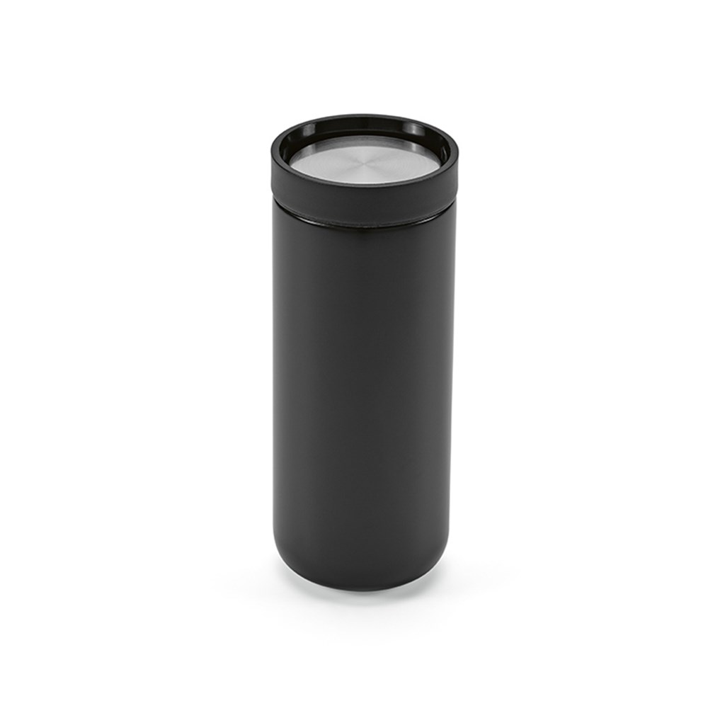Senegal Reisbeker gerecycled roestvrij staal 400 ml - Zwart
