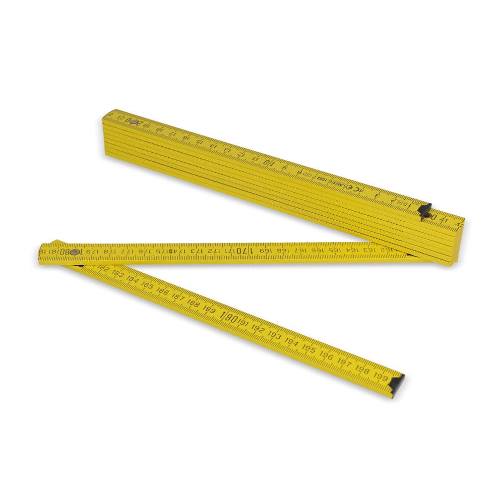 Duimstok hout 2m premium gekleurd
