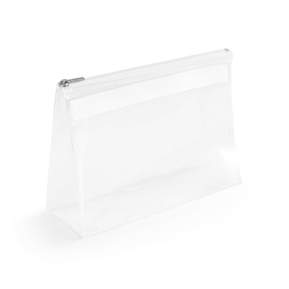 CHASTAIN. Doorzichtig. EVA etui met rits en metalen handvat - kopen of bedrukken - Wit