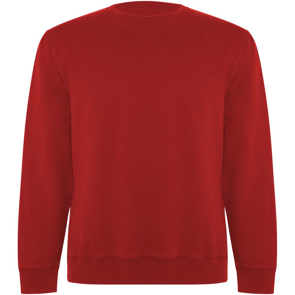 Batian biologisch katoenen uniseks sweater met ronde hals - met logo of onbedrukt bestellen - rood