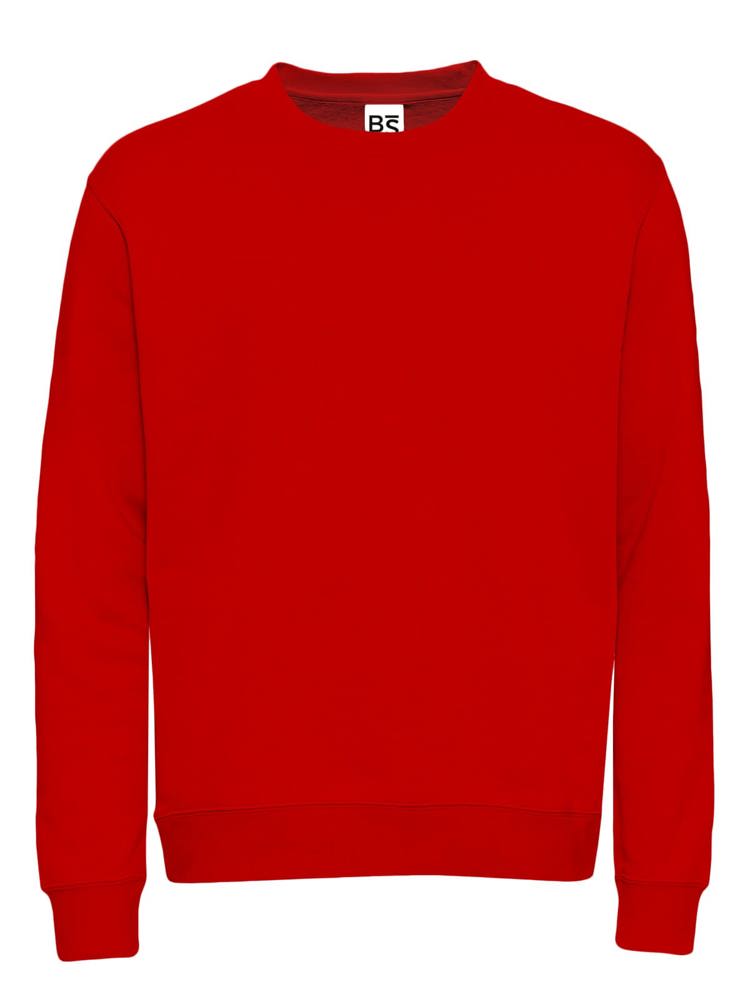 BS Atlas sweater, 280 gr/m² - met logo of onbedrukt bestellen - Rood (PMS 186c)