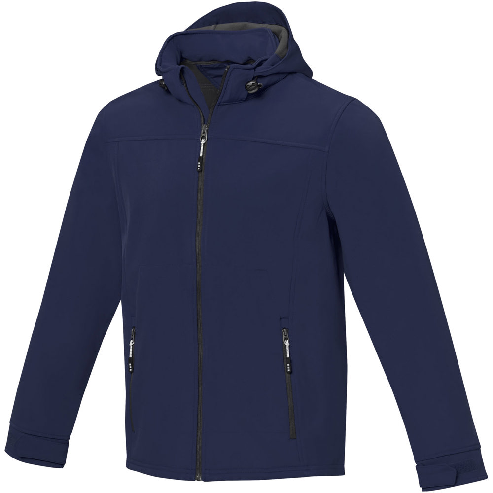Langley softshell heren jas - voor bedrijven en relatiegeschenken - Marineblauw