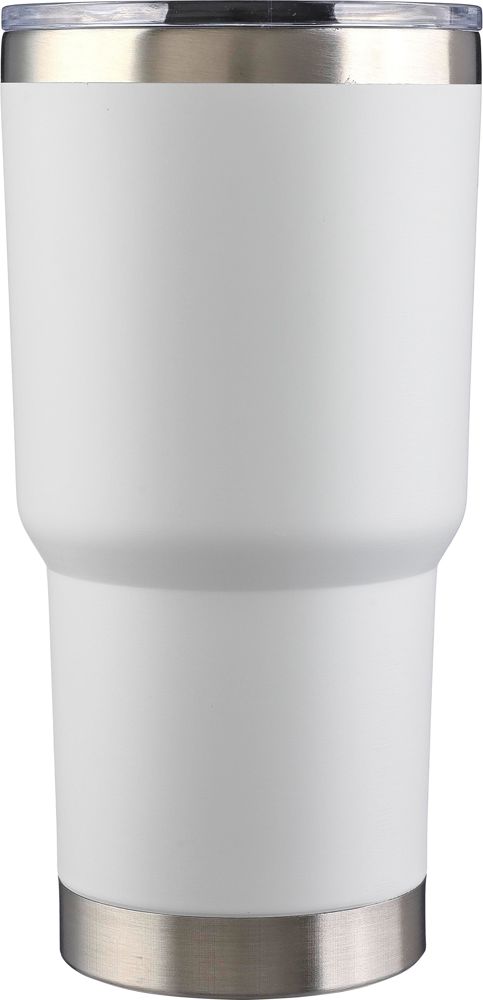 Roestvrijstalen dubbelwandige drinkbeker 590 ml Arnold - voor bedrijven en relatiegeschenken - wit