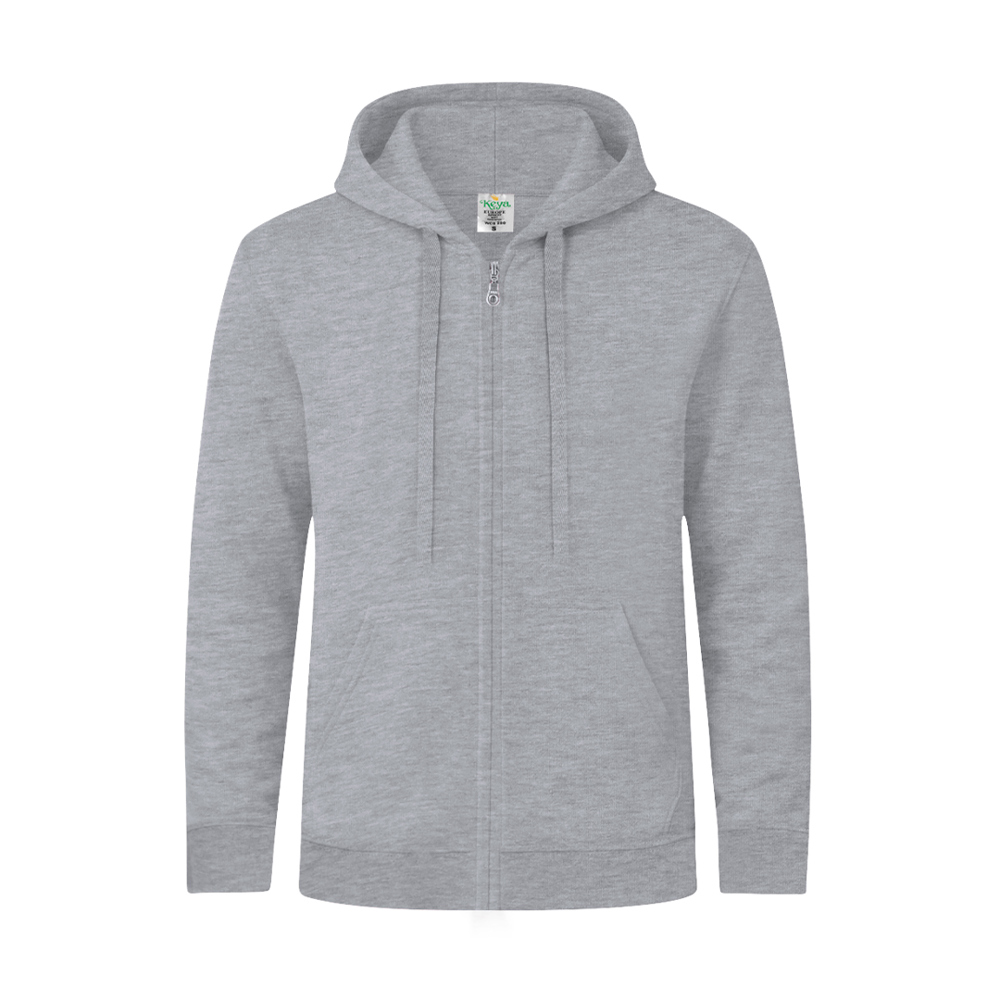 Volwassene Hooded + Rits Sweatshirt "keya" SWZ280 - bedrukt of onbedrukt verkrijgbaar - GRI