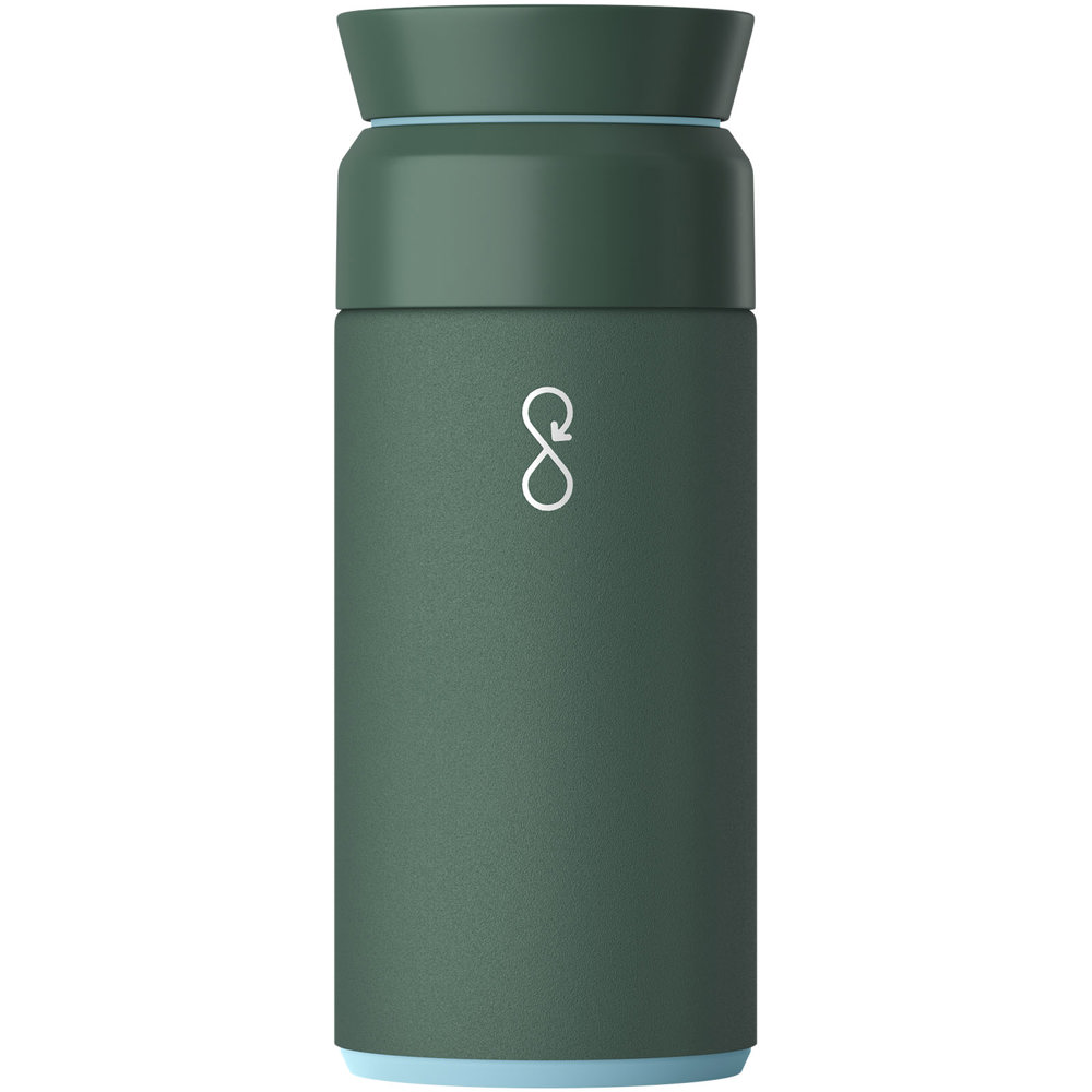 Ocean Bottle thermosfles van 350 ml - bedrukt of onbedrukt verkrijgbaar - Bosgroen