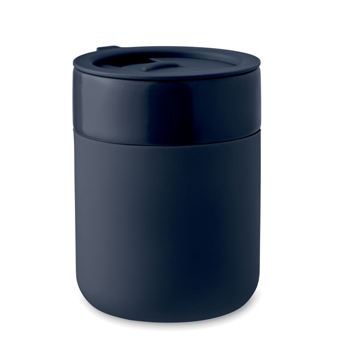 QERAM - Keramische beker 330ml - bedrukt of onbedrukt verkrijgbaar - Marineblauw