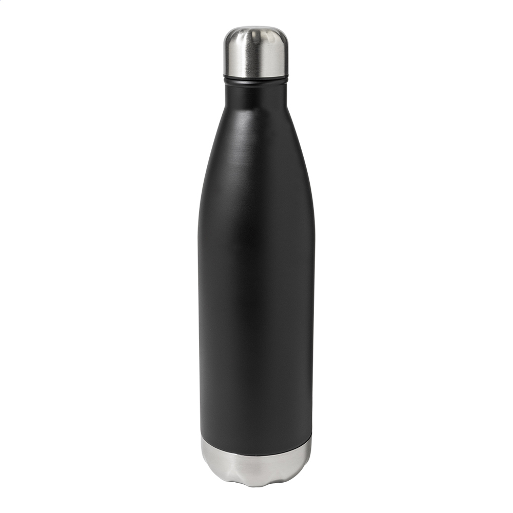 Mippar - koper geïsoleerde fles - voor bedrijven en relatiegeschenken - Zwart