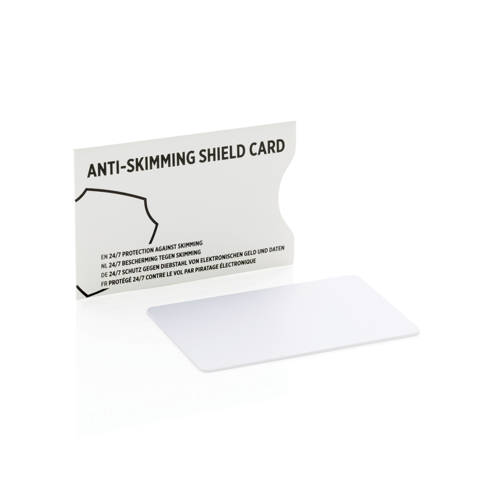 Anti-skimming beschermkaart met actieve stoorzender chip - kopen of bedrukken