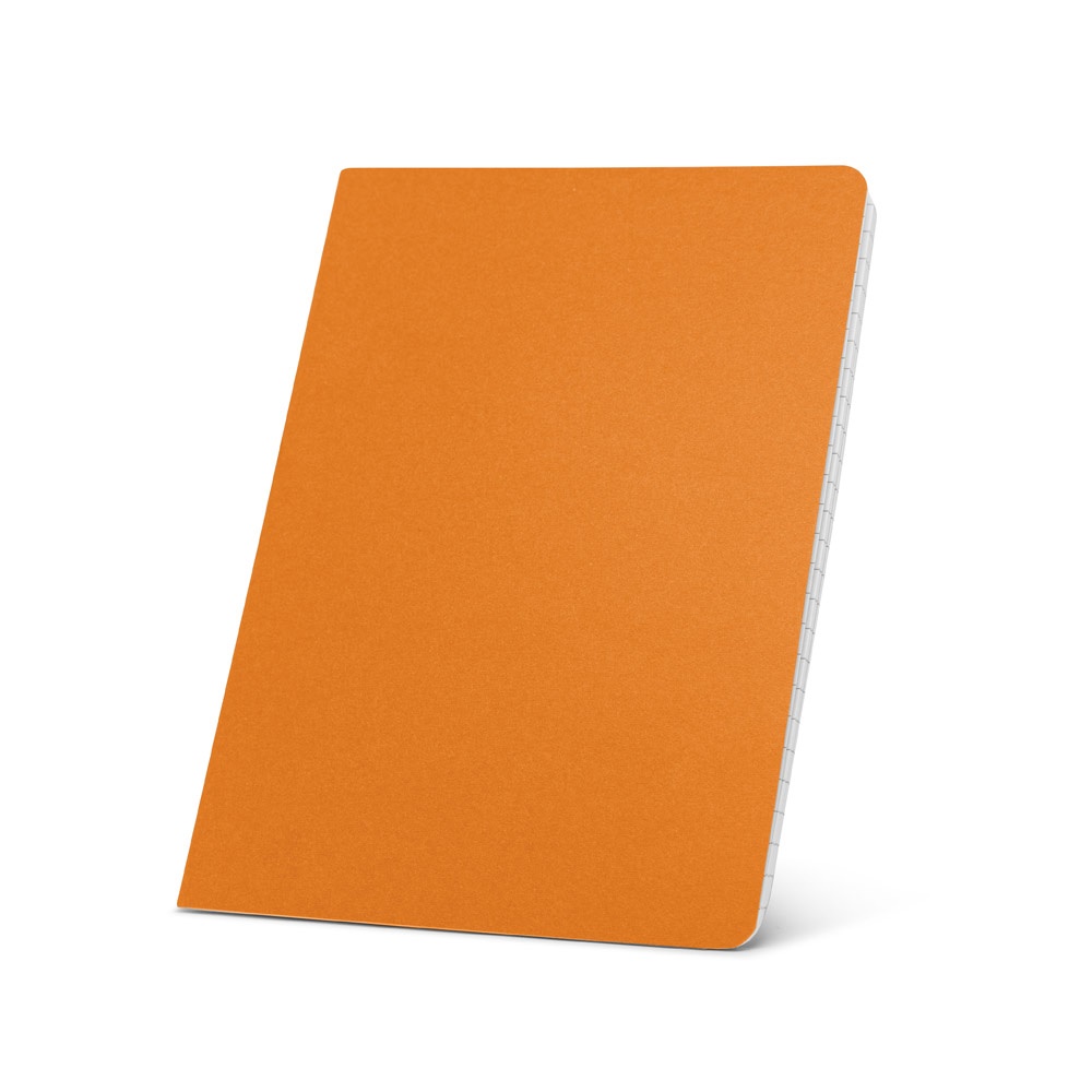 ECOWN. Notitieboekje A5 gelinieerde pagina's - met logo of onbedrukt bestellen - Oranje