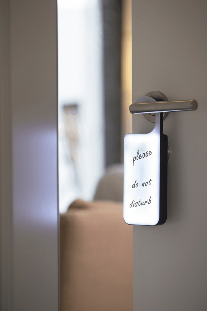 DO NOT DISTURB - LED deurhanger - bedrukt of onbedrukt verkrijgbaar