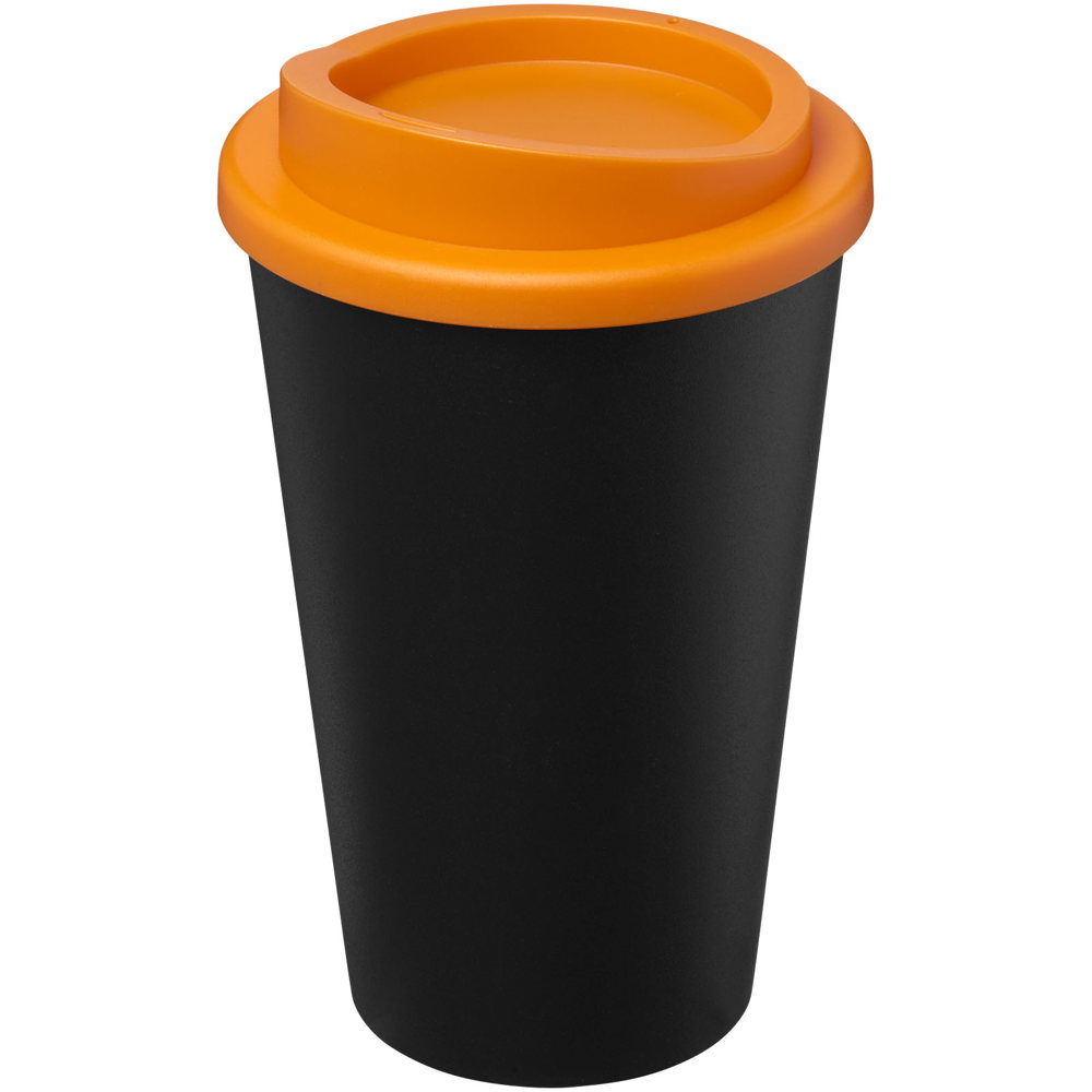 Americano® Eco 350 ml gerecyclede drinkbeker - kopen of bedrukken - Zwart, Oranje