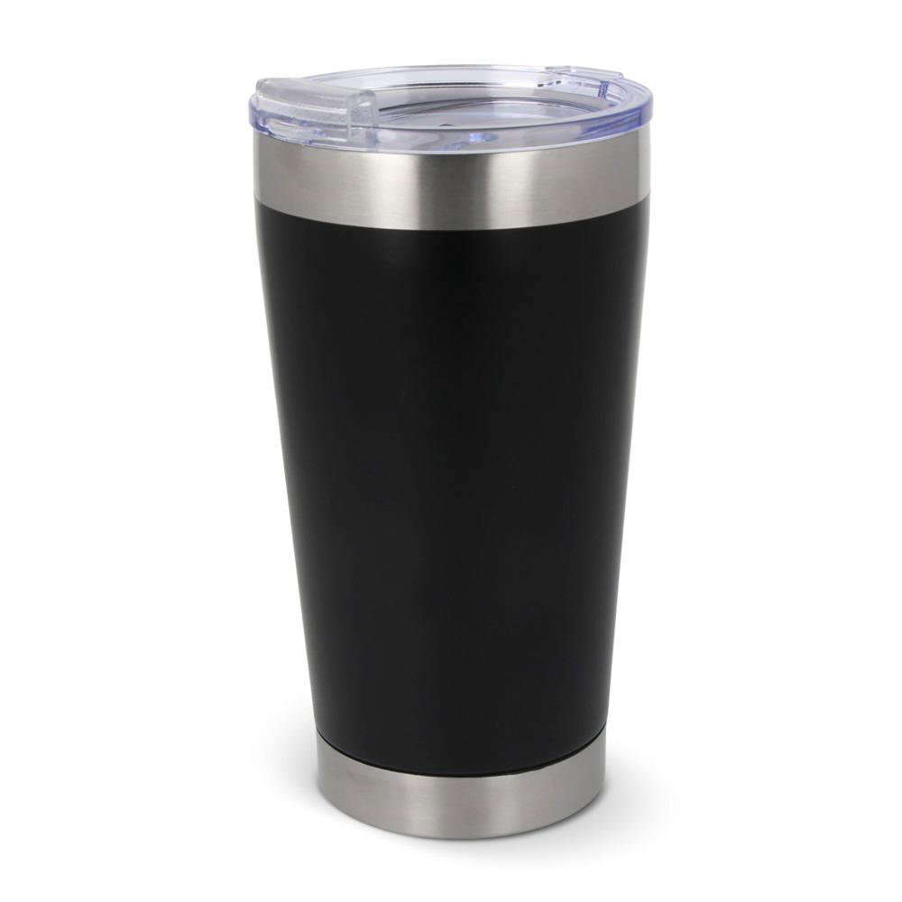 T-ceramic thermosbeker met deksel Cango 500ml - voor bedrijven en relatiegeschenken - Zwart