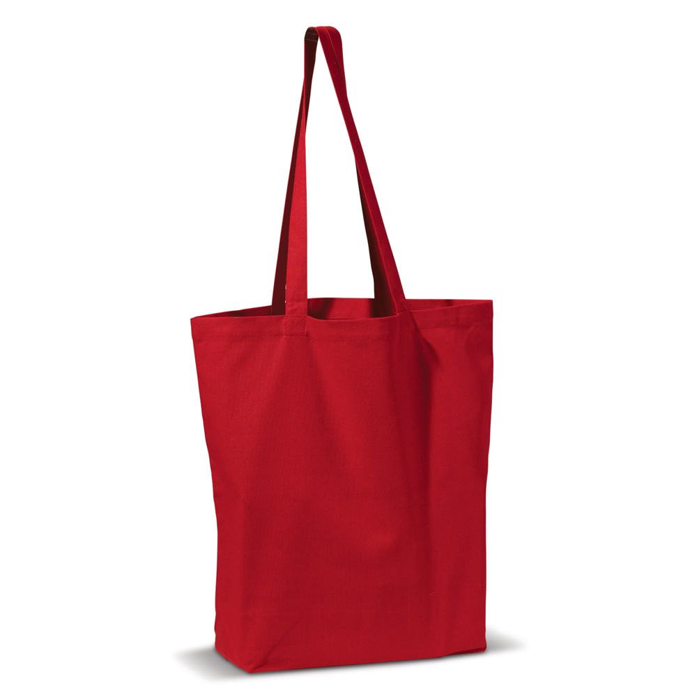 Schoudertas canvas 250g/m² 41x12x43cm - voor bedrijven en relatiegeschenken - Rood
