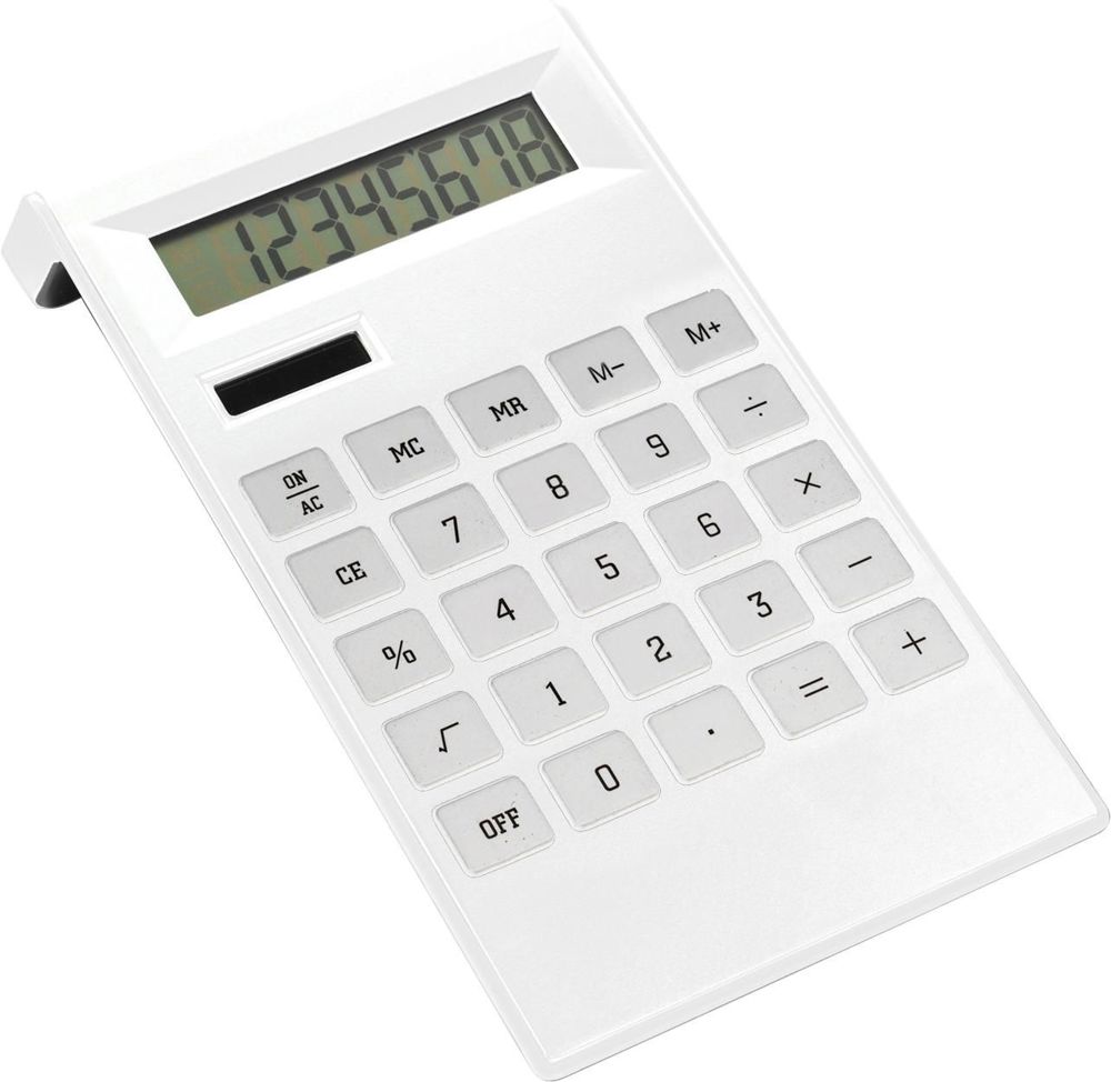 ABS rekenmachine Murphy - kopen of bedrukken - Wit