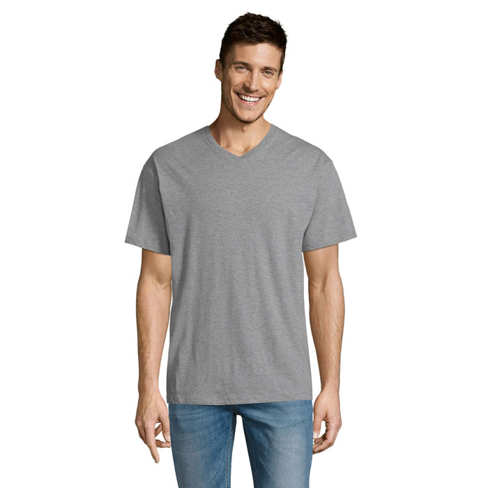VICTORY - VICTORY heren t-shirt 150g - met logo of onbedrukt bestellen - Grijs Gemeleerd