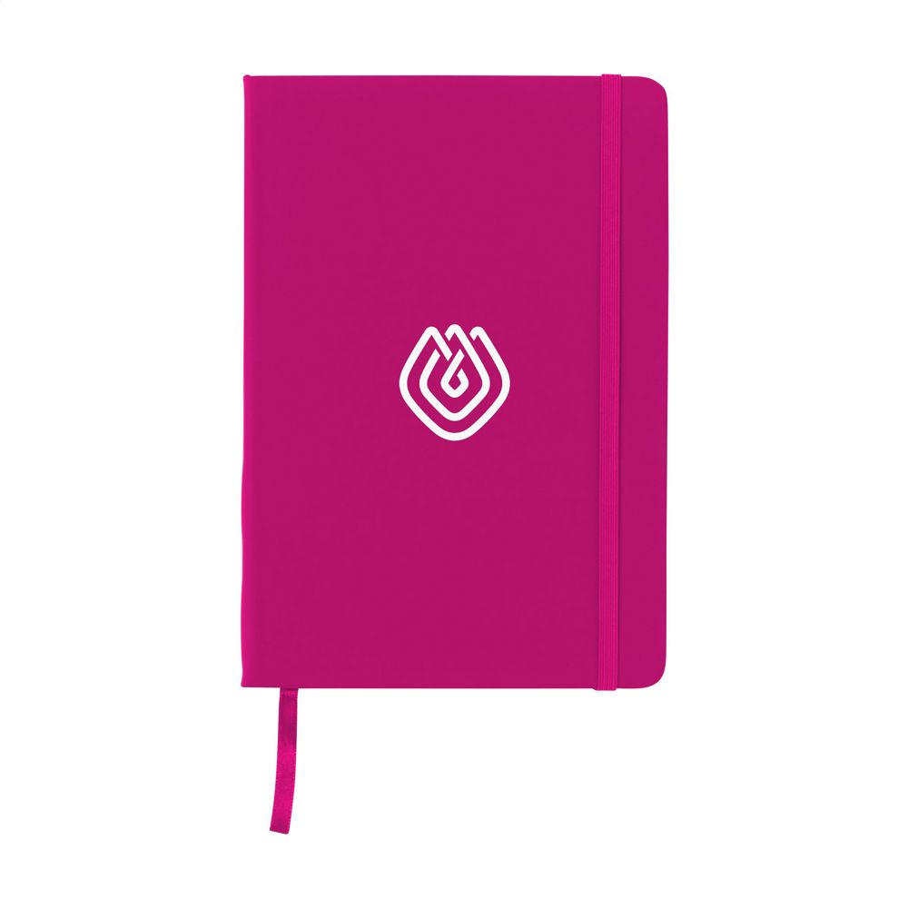 BudgetNote A5 Lines notitieboek - met logo of onbedrukt bestellen - Magenta