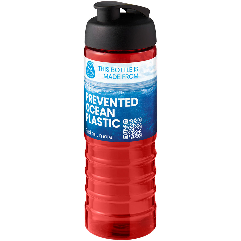 H2O Active® Eco Treble 750 ml drinkfles met klapdeksel