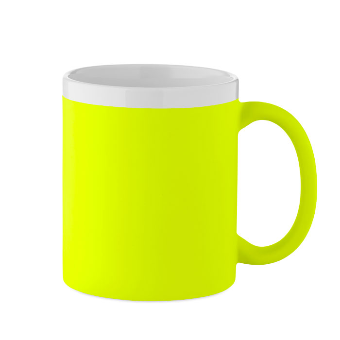 MUGIVA - Keramische mok 300ml - kopen of bedrukken - Neon geel